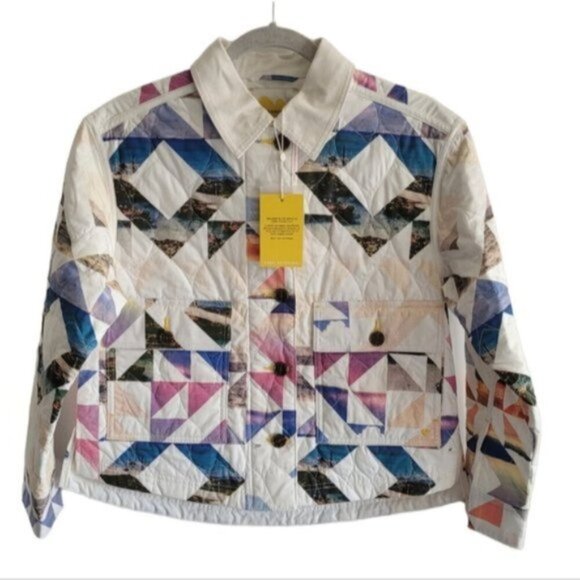 Kerri Rosenthal Quilted Beach Shacket Size XS - Picture 3 of 11